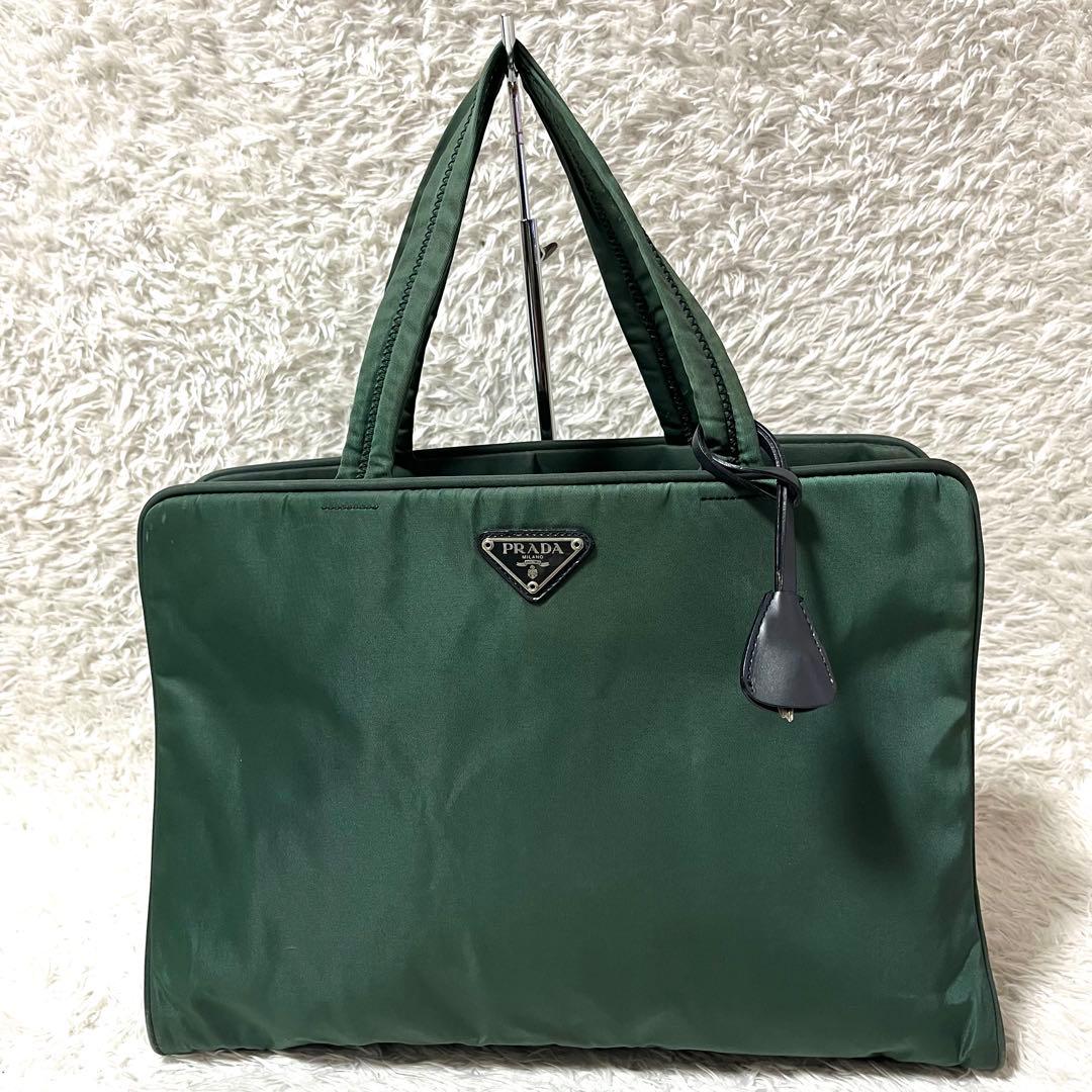 ✨超激レア✨PRADA ビジネスバッグ 3気室 三角ロゴプレート カデナ 南京錠
