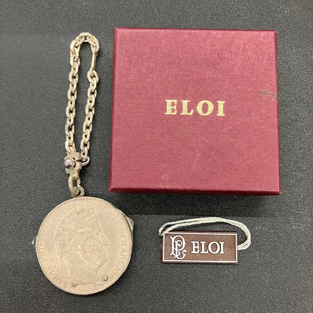 【希少品】Eloi エロア　ナイフ　銀貨　5フラン　箱　タグ付　02