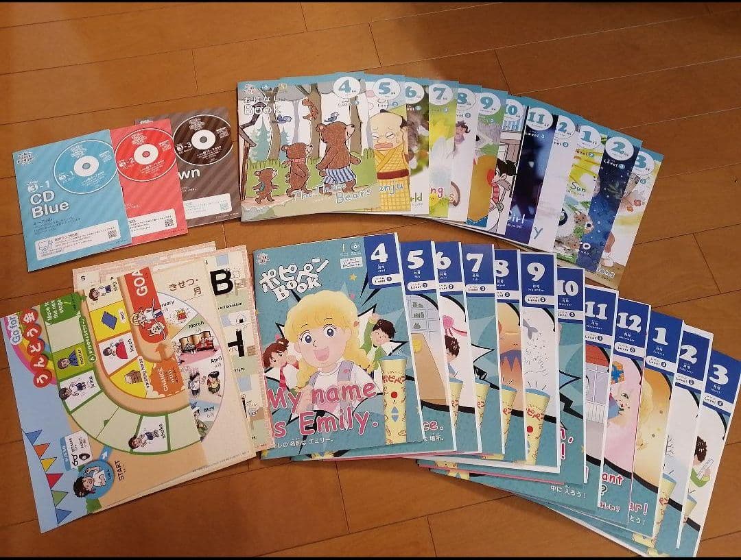 【smile】ポピー キッズイングリッシュ レベル1、3 ポピペン２本