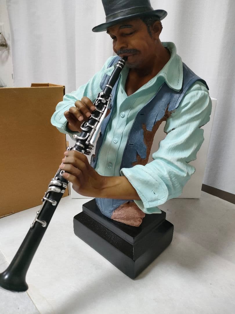 リアル　人形　ミュージック　JAZZ演奏者　BAR　飲食店などに　特大