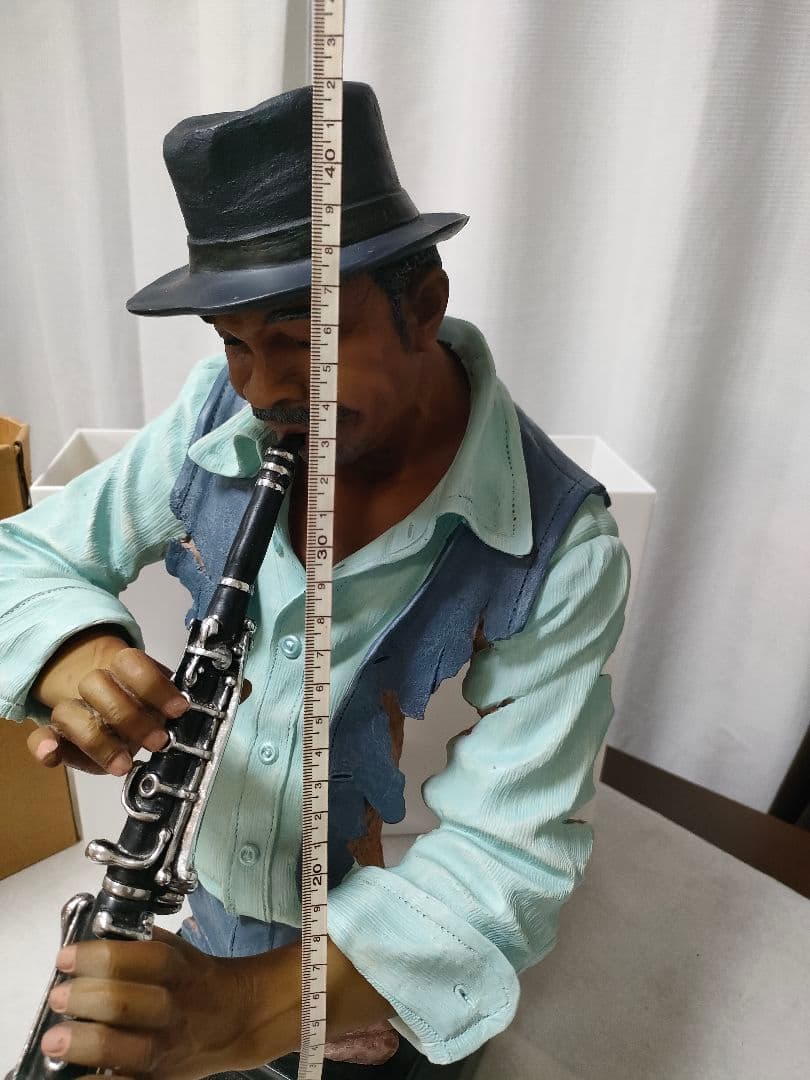 リアル　人形　ミュージック　JAZZ演奏者　BAR　飲食店などに　特大