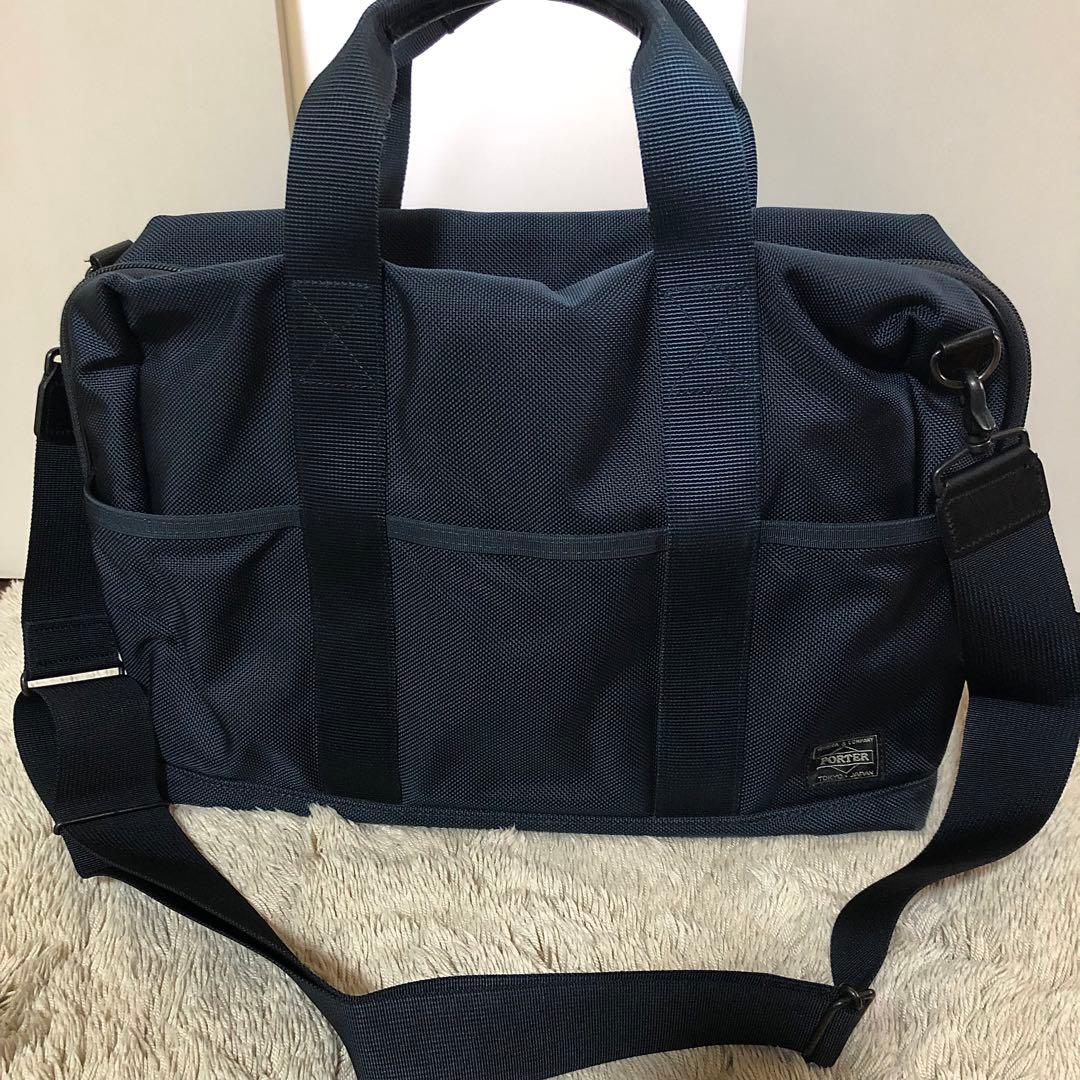 ポーター ステージ 2WAY ブリーフケース ビジネスバッグ ネイビー　美品