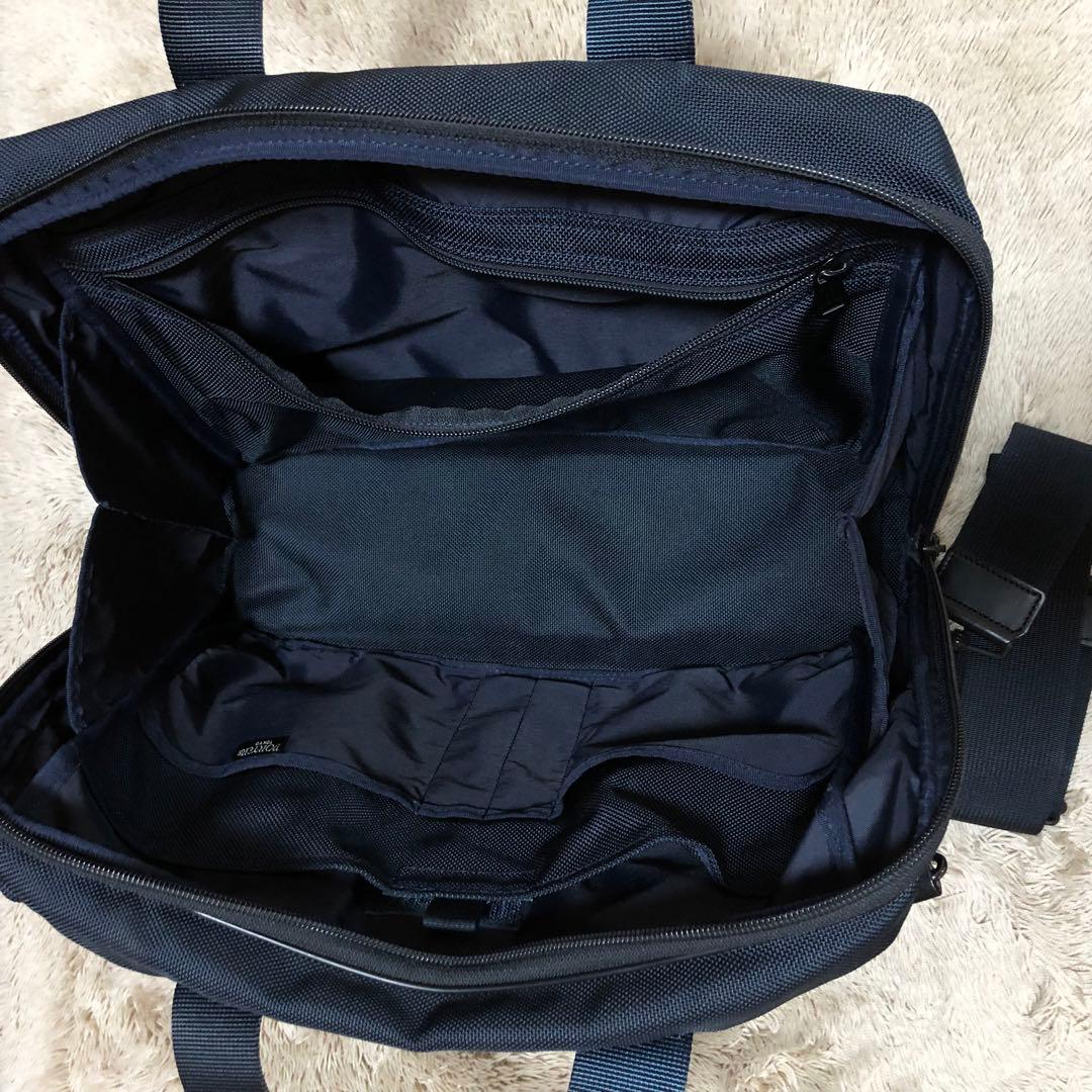 ポーター ステージ 2WAY ブリーフケース ビジネスバッグ ネイビー　美品