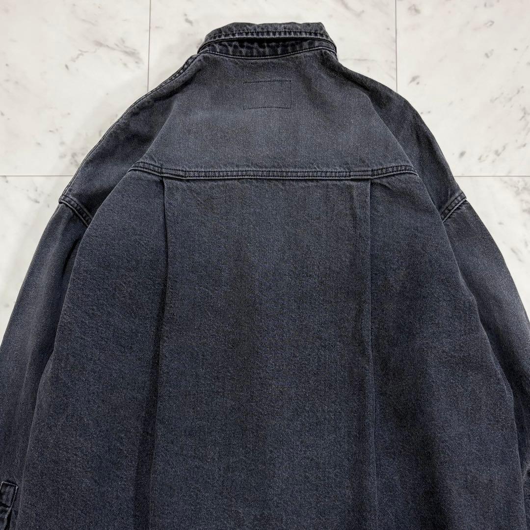 極美品✨ガリャルダガランテ　デニムオーバーシャツ　ブラック デニムシャツ　黒