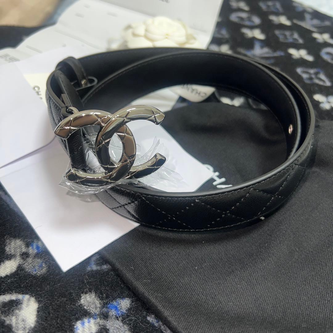 シャネル 黒 ベルト