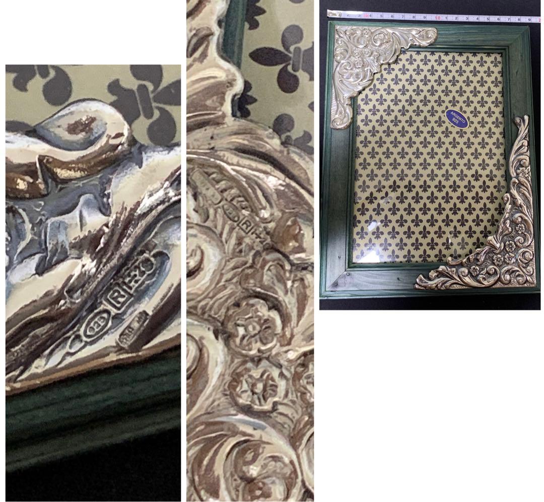 RAGGIヴィンテージ アルジェント925 ローマン フォトフレーム イタリア製