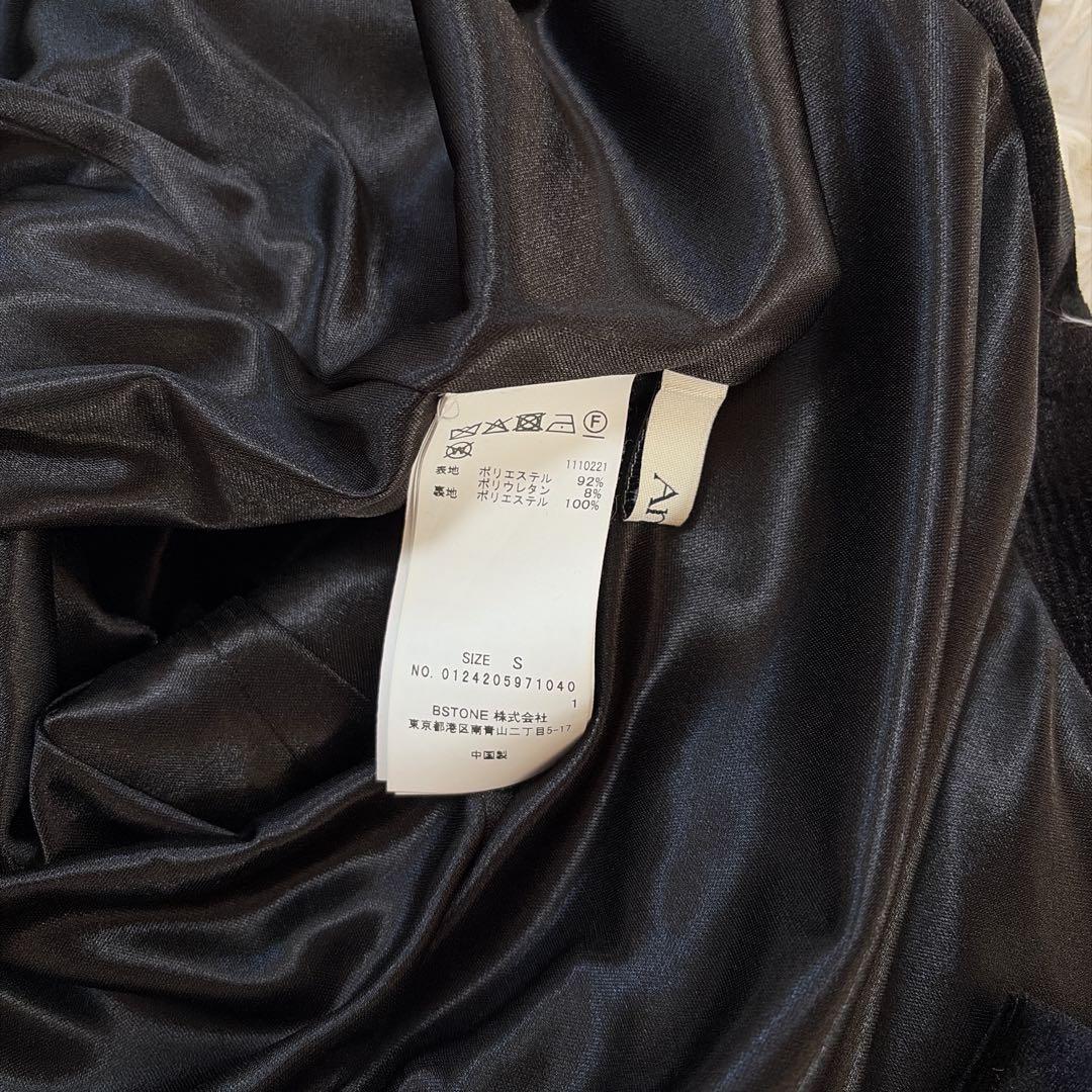 美品♡Ameri BACK OPEN PEARL VELOUR DRESS S