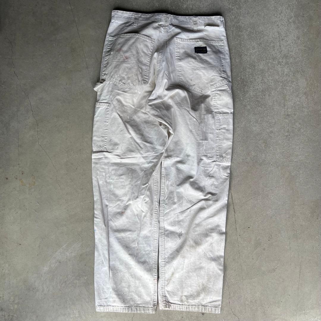 90s USA製 Stan Ray グランジ ペンキ ペインターパンツ/ホワイト