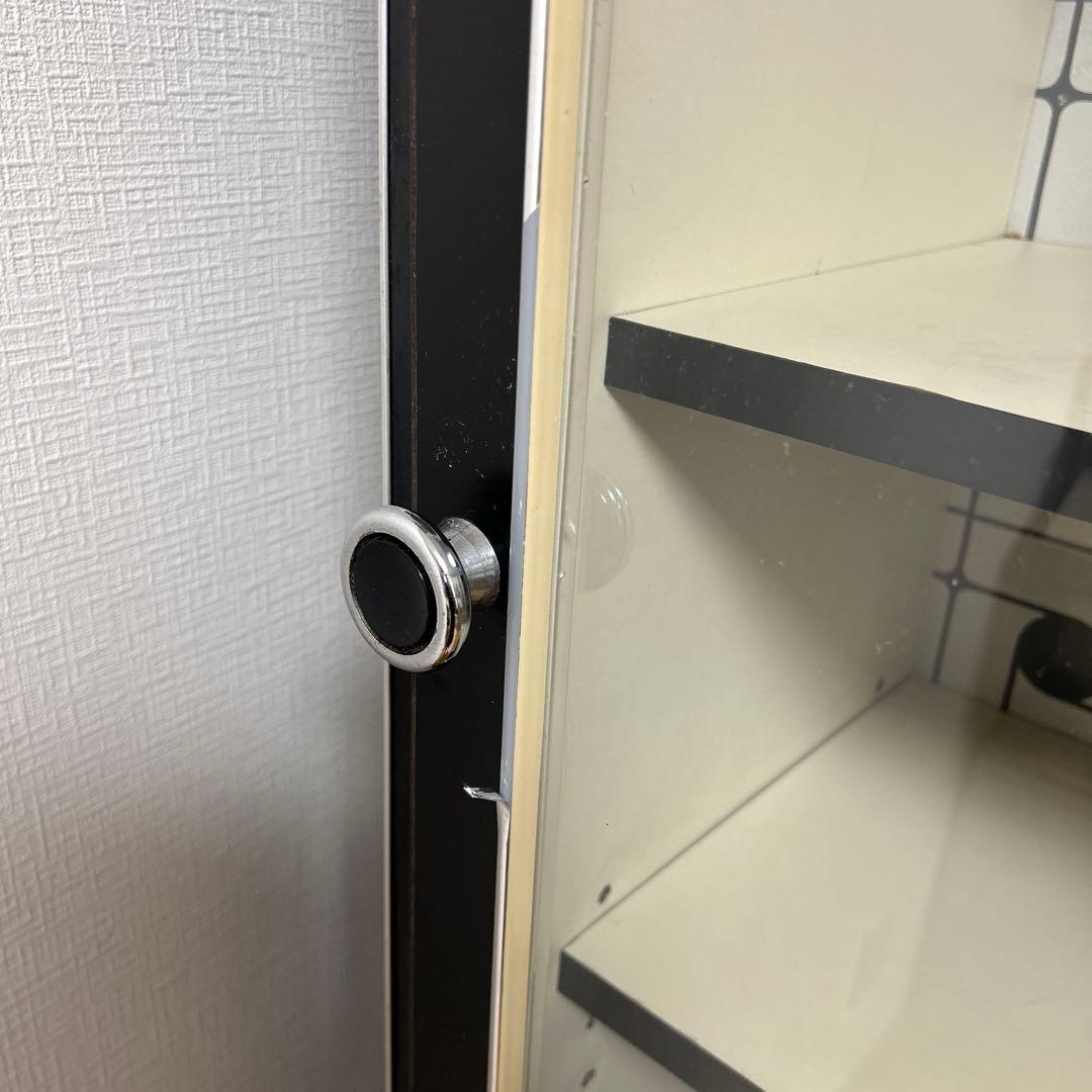 昭和レトロ レトロポップ 食器棚 ガラス