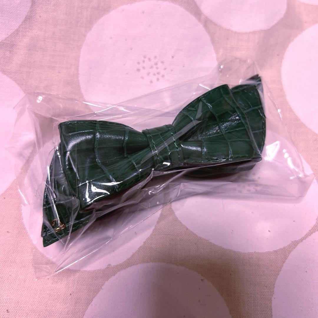 コンプレックスビズ　ライブリーレザーバナナクリップ　グリーン