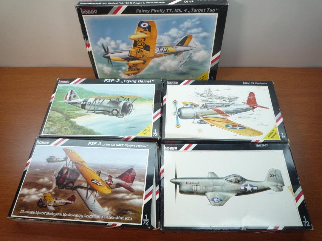 航空機モデルキット 1/72 5点セット