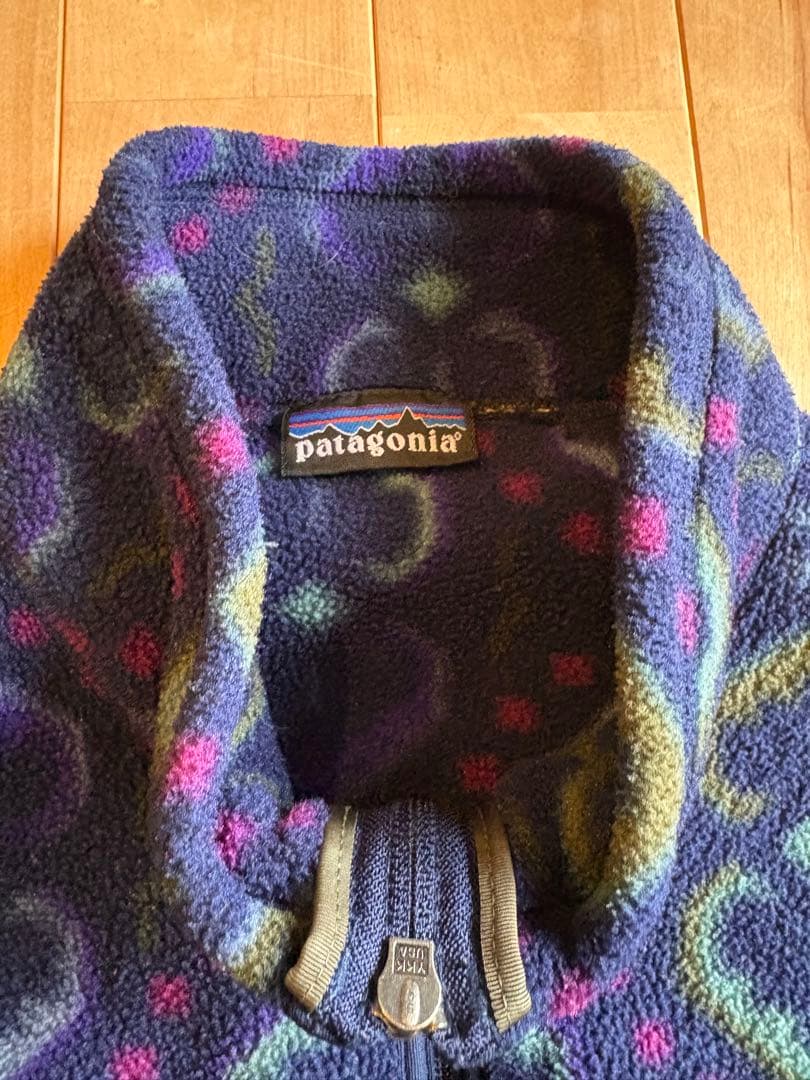 美品90s パタゴニア シンチラ フリース ベスト L スナップt タペストリー