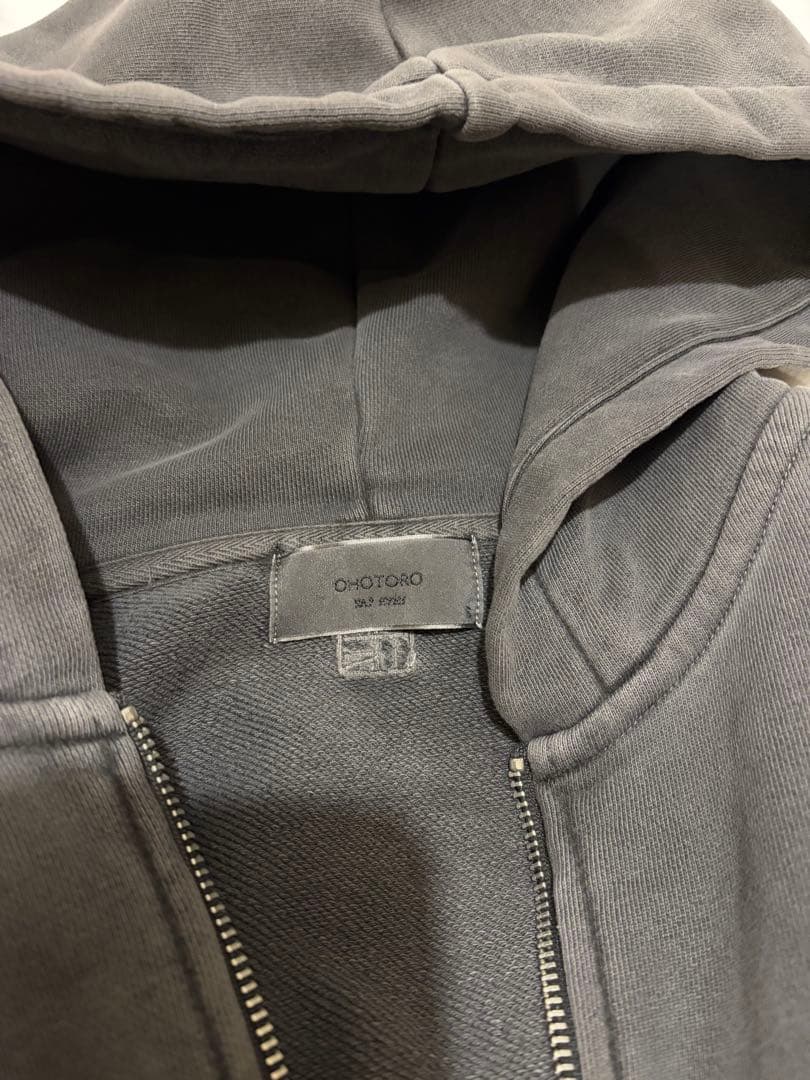 OHOTORO nap pigment zipper hoodie サイズS