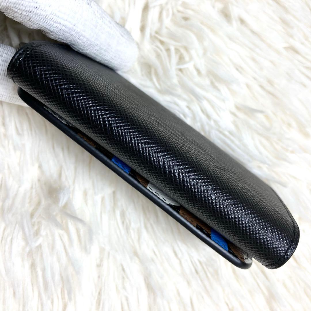 【未使用】プラダ サフィアーノ キーケース 三角プレートIC搭載