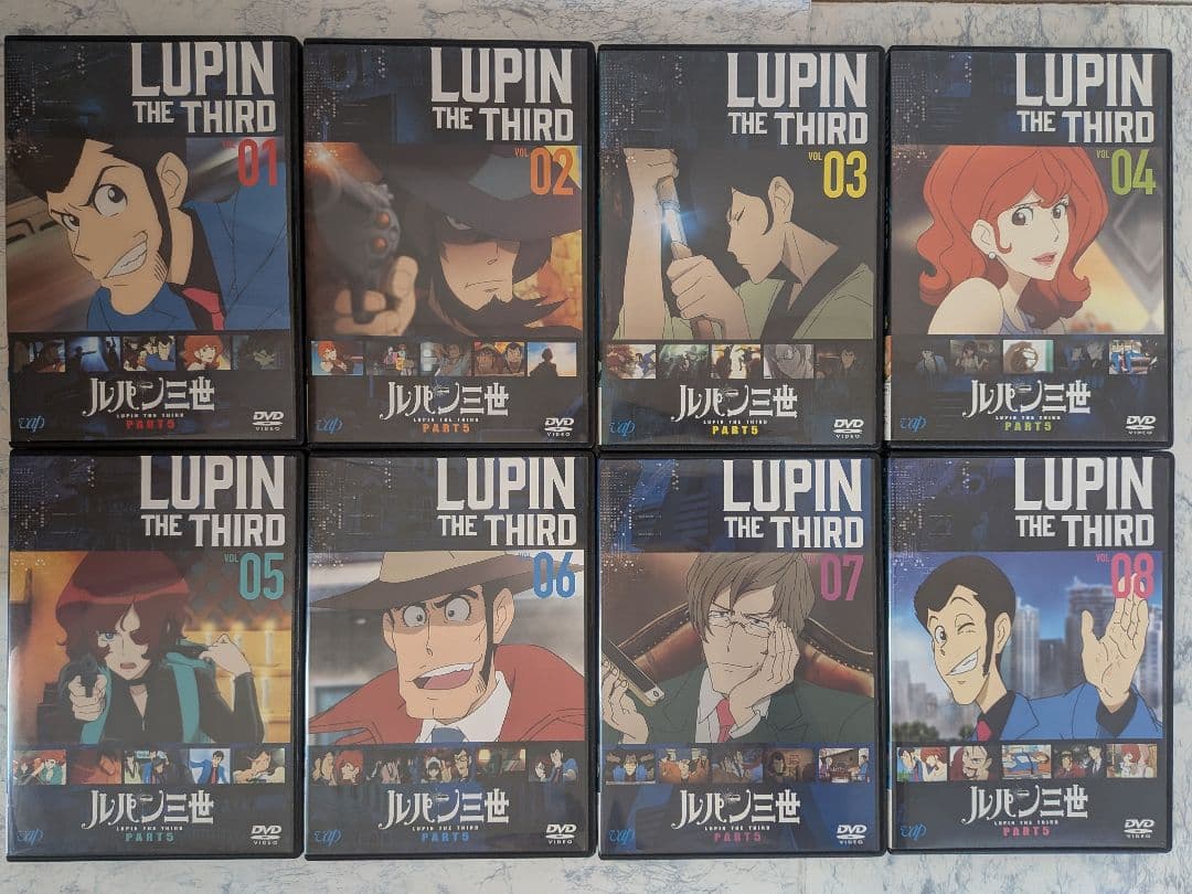 DVD　ルパン三世 3RD、PART4、5、6、LUPIN ZERO　計36巻
