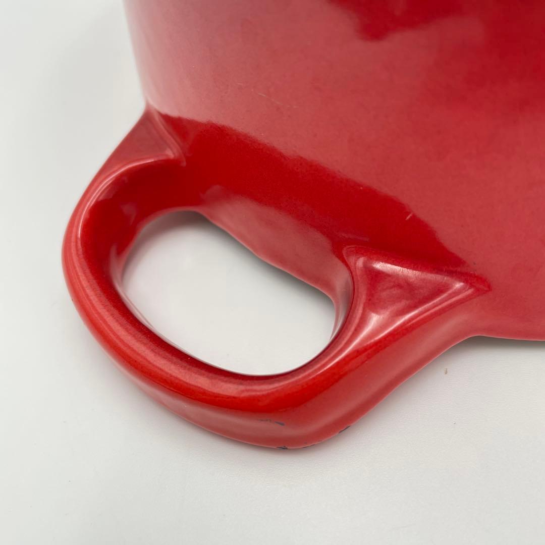 LE CREUSET ココット　オーバル　27cm チェリーレッド　両手鍋