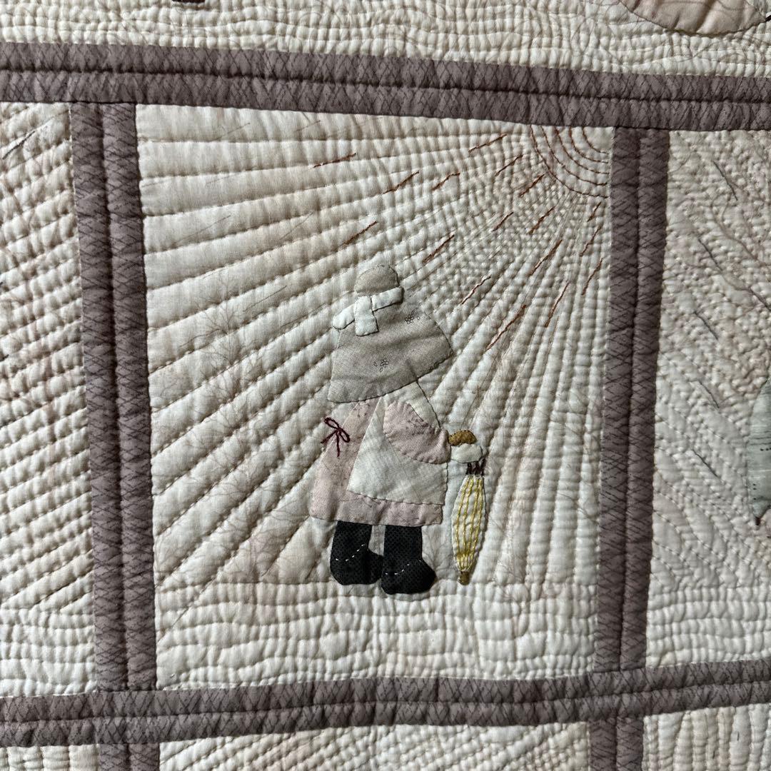 斉藤遥子さんの本を参考にしたパッチワークキルトスーちゃんの傘のタペストリー