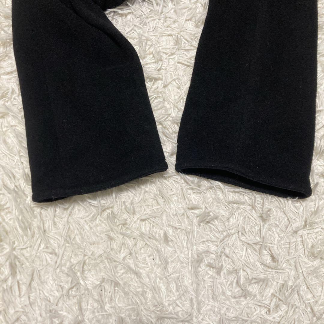 美品✨MAXMARA ヌートリアファー　コート　銀タグ　XL 黒　ミドル　ウール