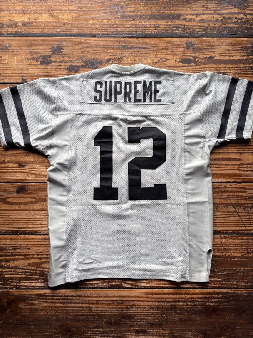 2012 old Supreme フットボールシャツ L グレー