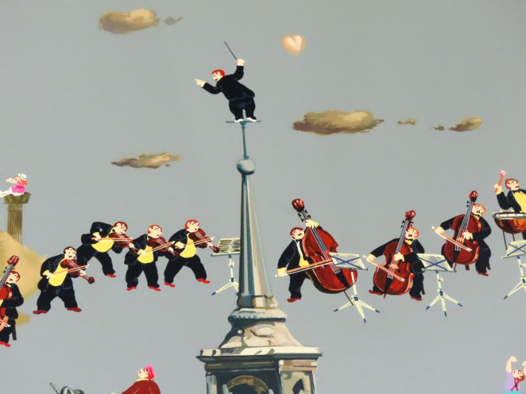 【ヒロ・ヤマガタ】　山形博導　　パリスオーケストラ　　シルクスクリーンシート