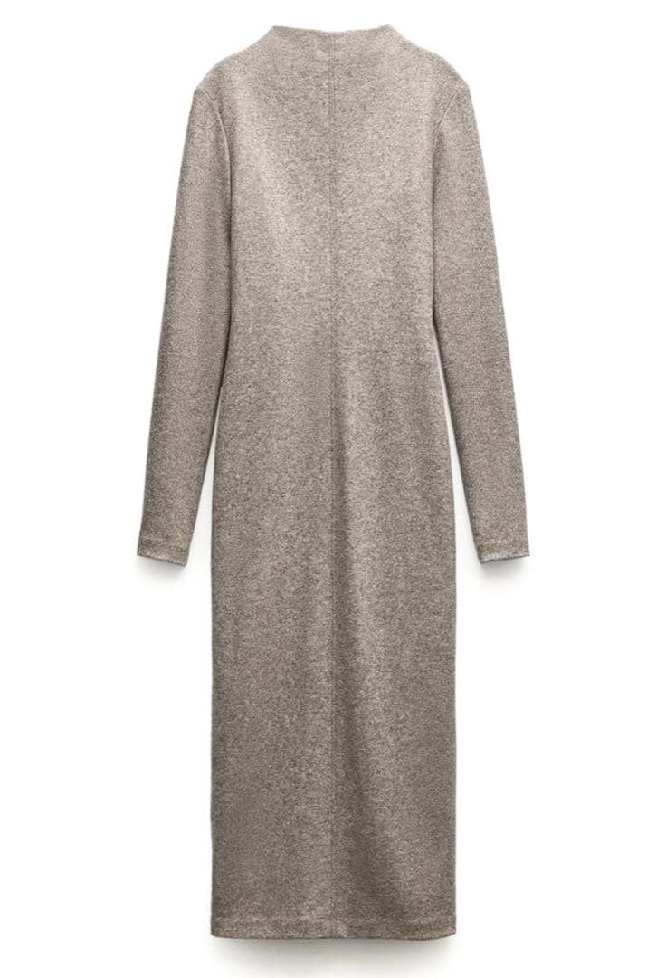 【新品】ZARA（ザラ）、ロングワンピース、ウールブレンド、Lサイズ