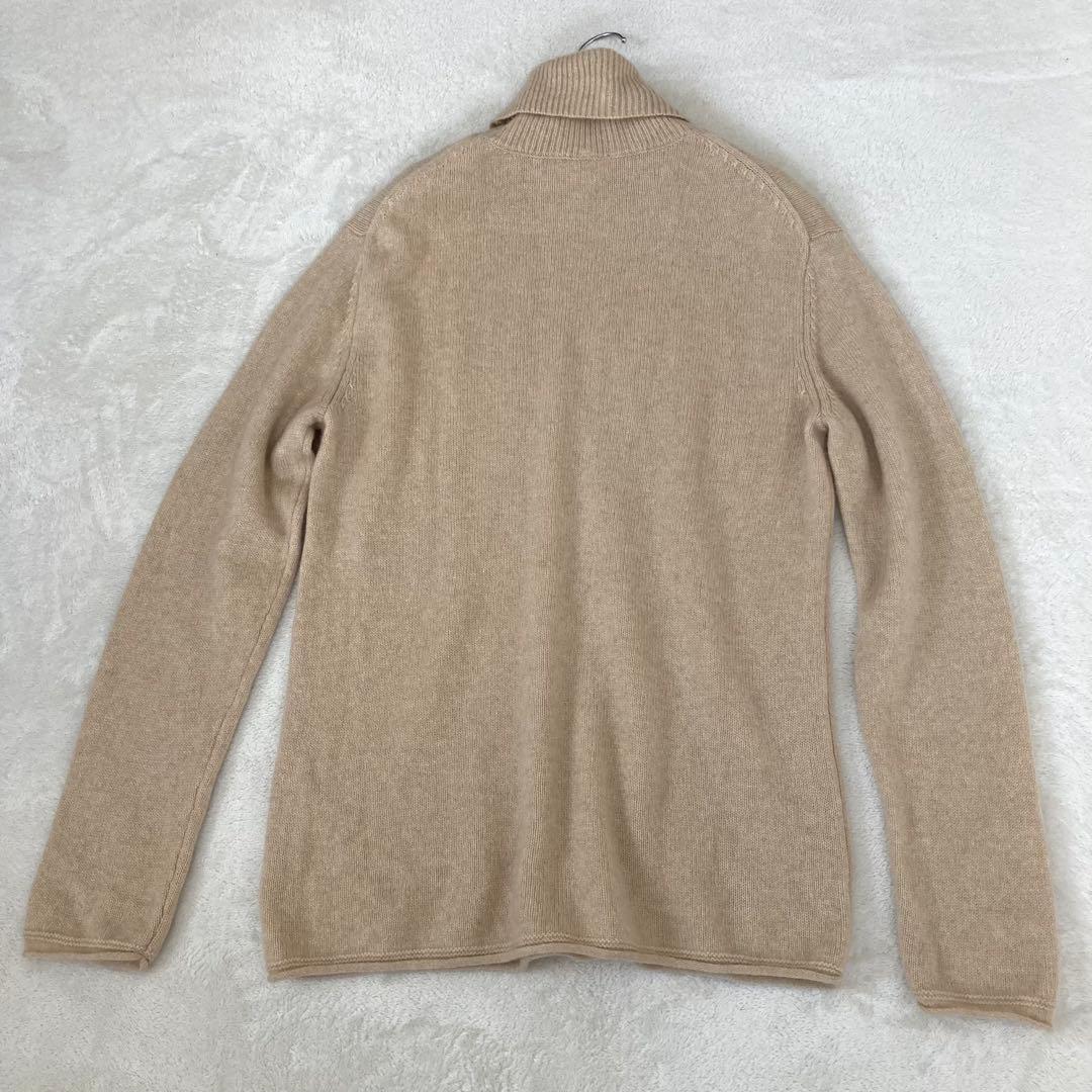 MUJI Labo 自然のまんまの色　カシミヤタートルネックセーター　メンズＬ