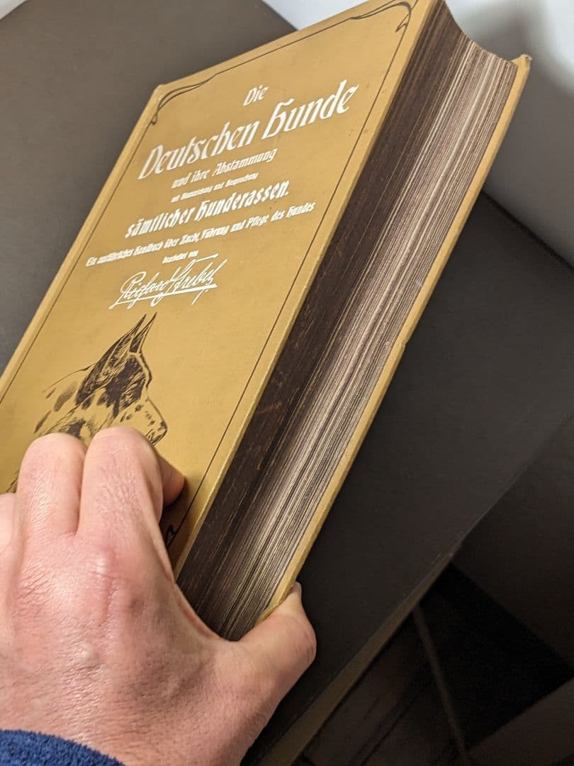 アンティーク 本　ドイツの犬の品種 珍しい本　ドイツ語　レア 洋書