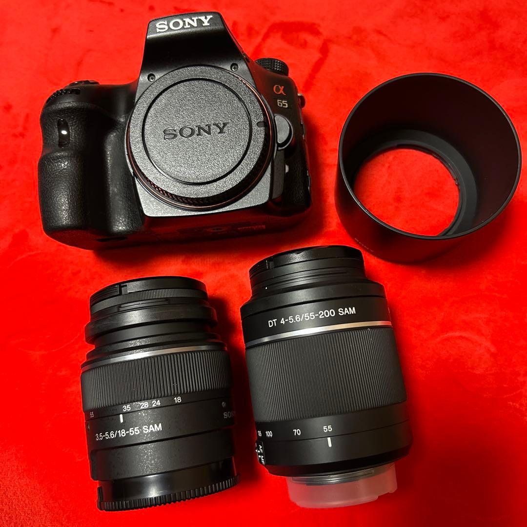 SONY ソニー α65 SLT-A65VY ダブルズームレンズキット Wズーム