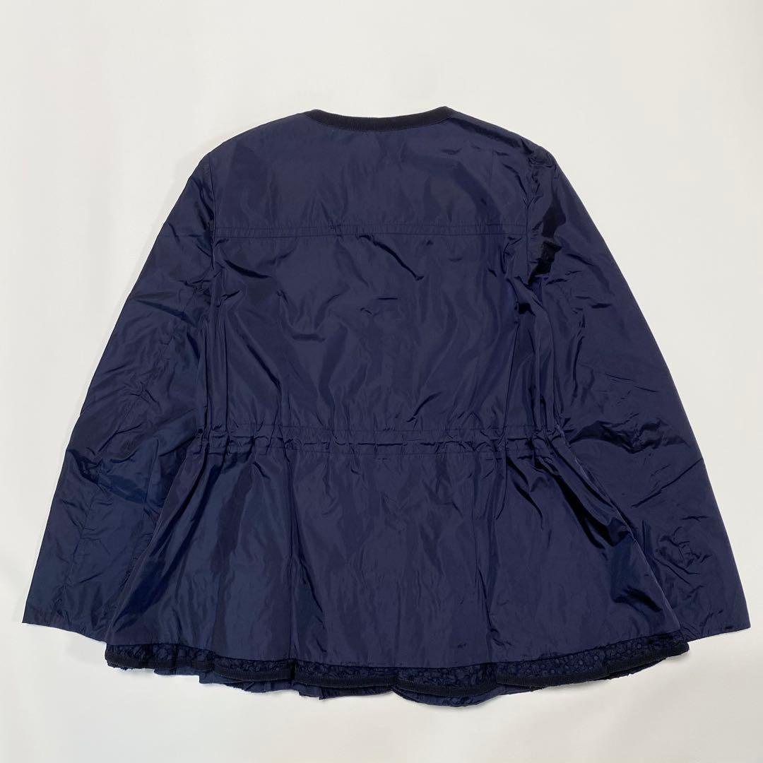 MONCLER LOTUS ナイロンジップアップパーカー　ドローコード　レース