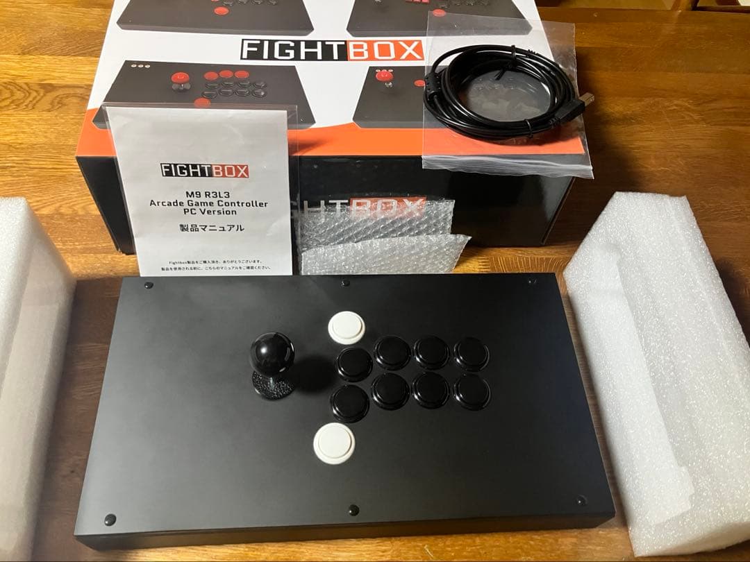 アケコン　fight box m9 R3L3 レバー　増設ボタン有　スト6向け？