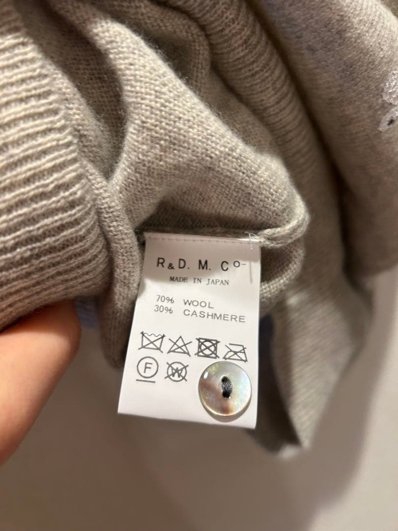 トップス R&D.M.Co. HYDE PARK CARDIGAN H.GRAY