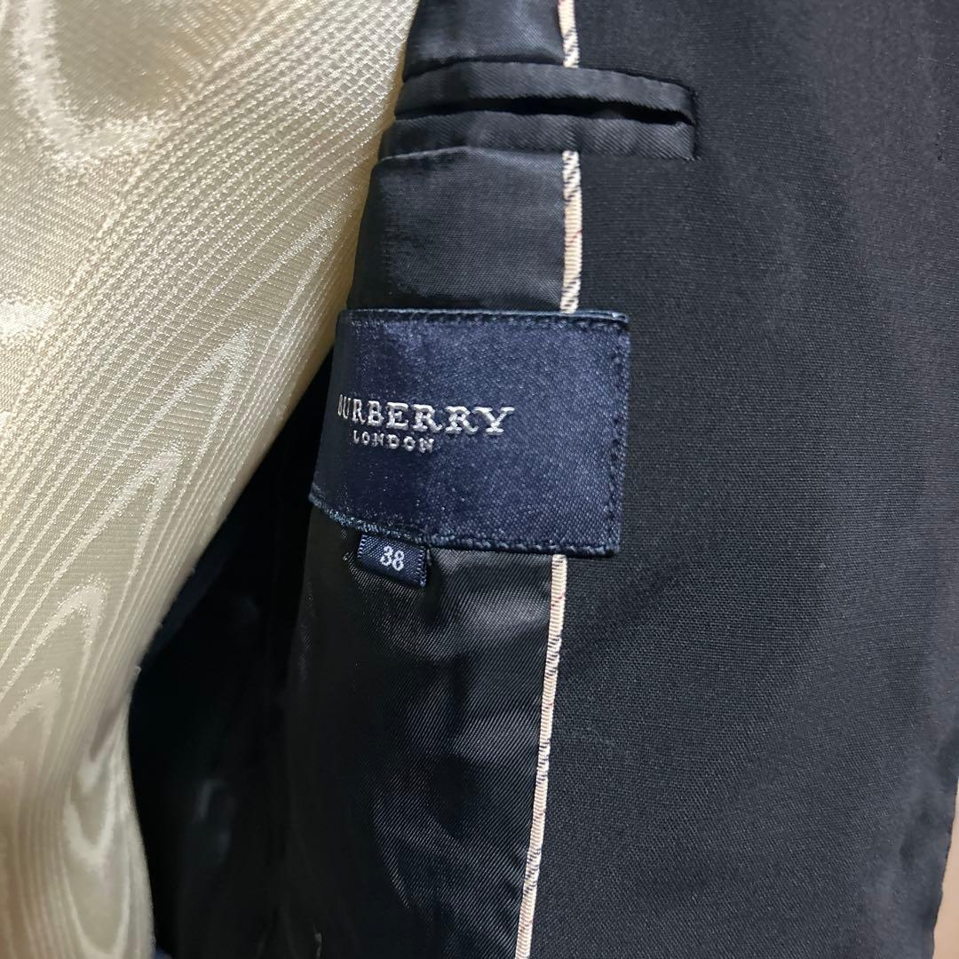 美品　Burberry バーバリーロンドン スカートスーツ　就職　黒　38