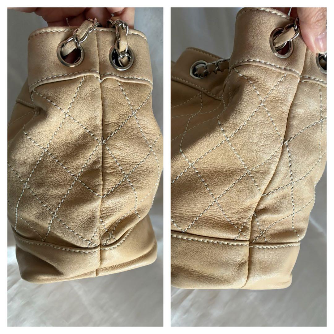 ひまわり 様♡CHANEL マトラッセ　ラムスキン ハンドバッグ　巾着