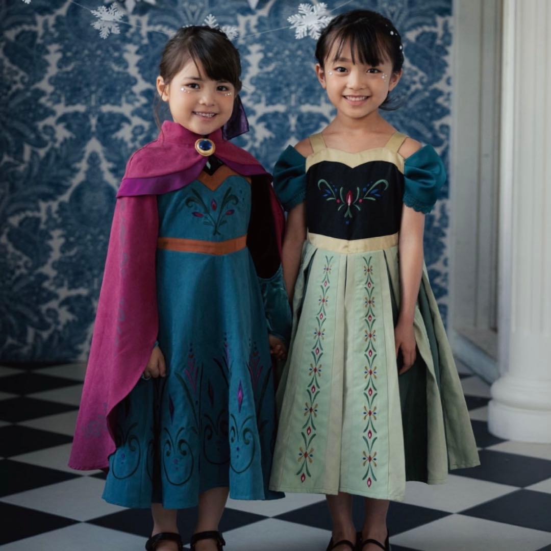 コトリ　バースデイ　戴冠式　130cm Dハロ　エルサ　ドレス　しまむら