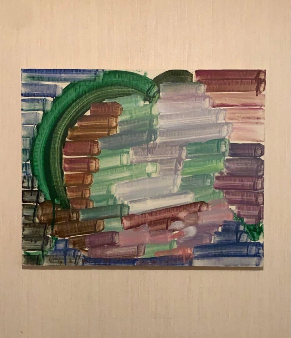 真作　江上越　Etsu Egami 現代アート　にじいろ　検　井田幸昌　Kyne