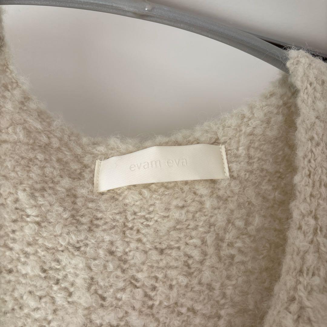 エヴァムエヴァ　alpaca wool vest [antique white]