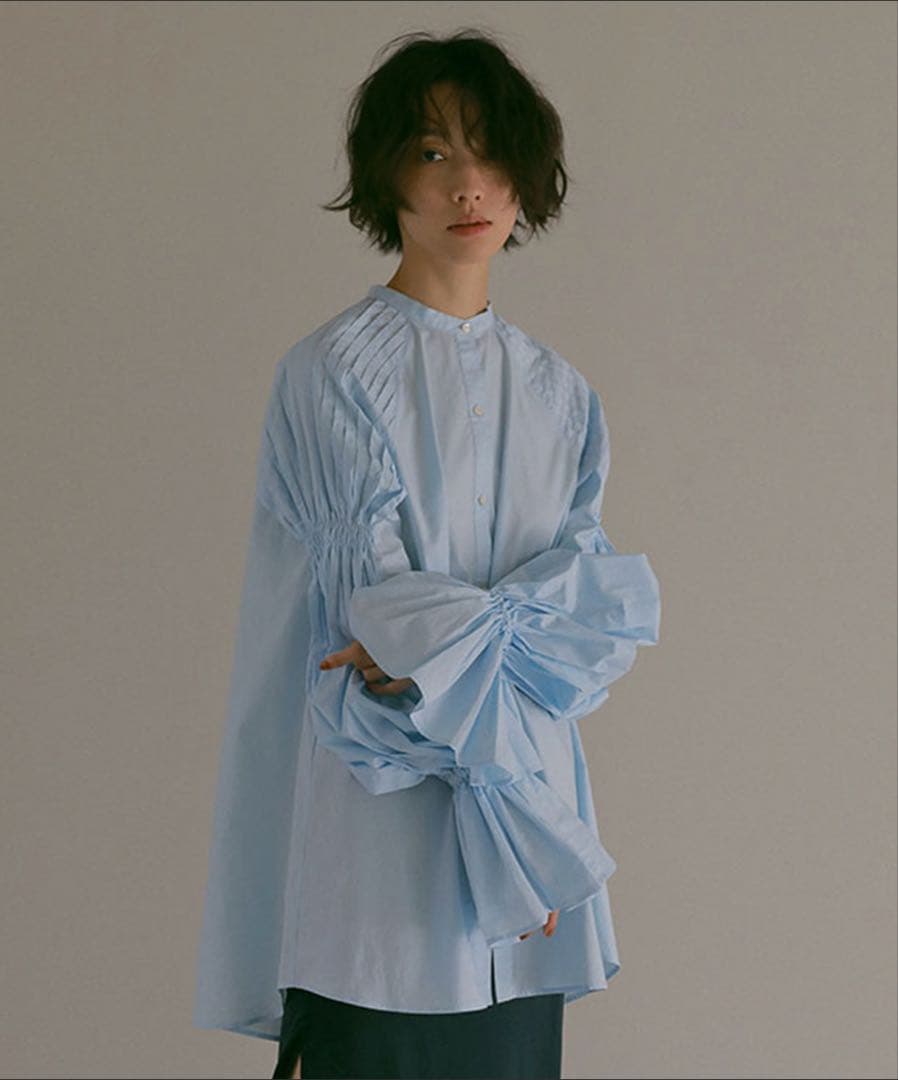 ETRE TOKYO キャンディスリーブタックシャツ ブラウス
