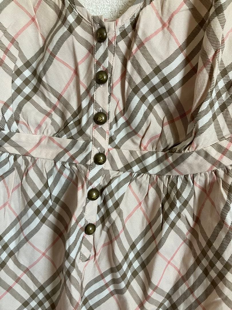 バーバリーブルーレーベル　ノバチェックキャミソール　Y2K