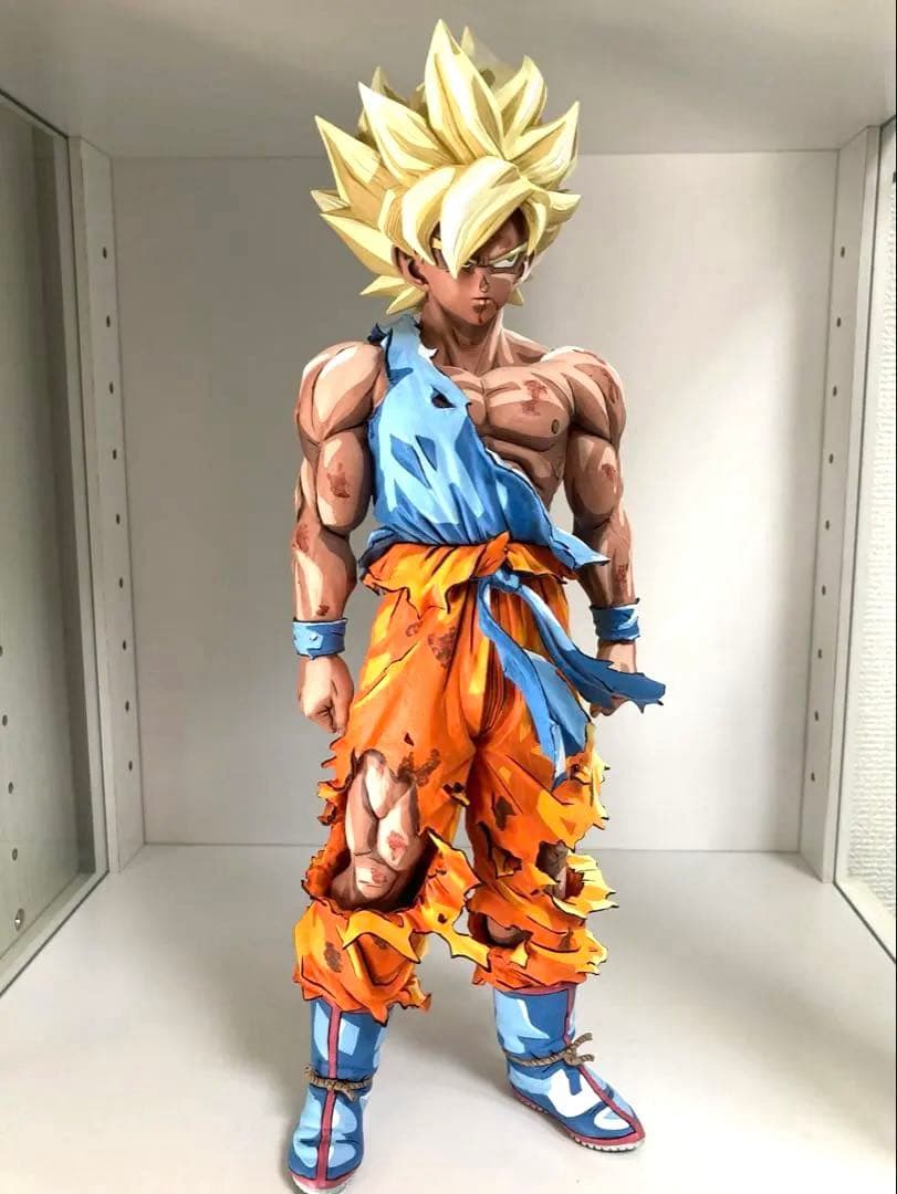 ドラゴンボール フィギュア リペイント 超サイヤ人 孫悟空 二次元彩色 SMSP