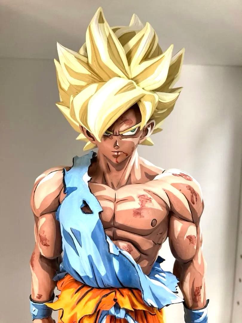 ドラゴンボール フィギュア リペイント 超サイヤ人 孫悟空 二次元彩色 SMSP