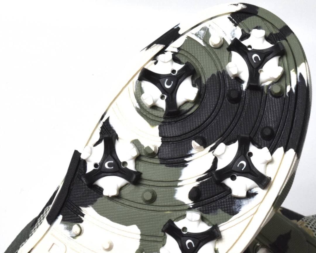 未使用3.5万 パーリーゲイツ ゴルフシューズ 22.5 迷彩ドット レディース