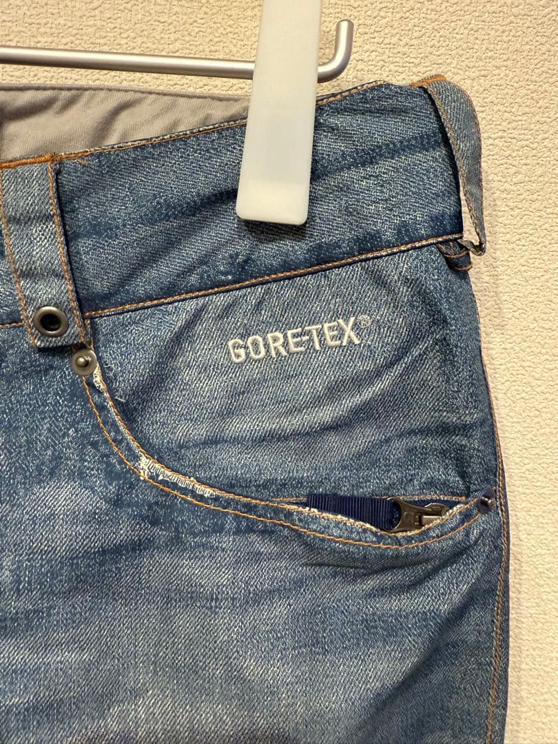 BURTON GORE-TEX スノーボード パンツ デニム Sサイズ バートン