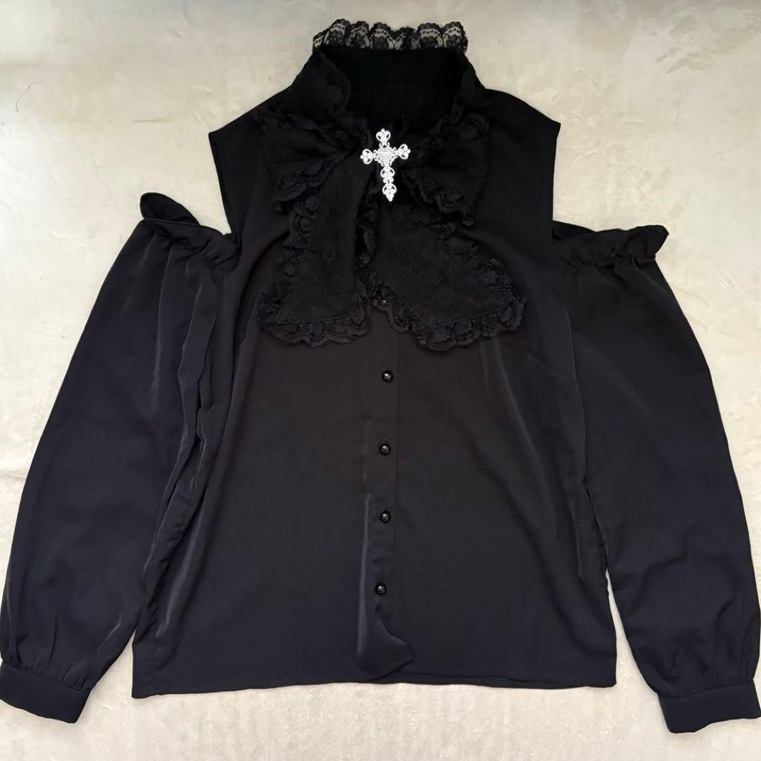 地雷 マーズ リボン オフショル ブラウス ノエミー スカパン セットアップ ❤︎