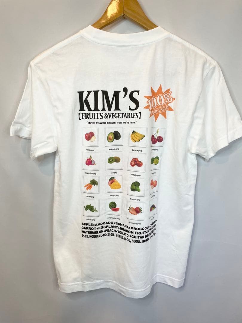 韓国ストリートブランドKim’s Fruits Tシャツ4枚セットS•XL限定品