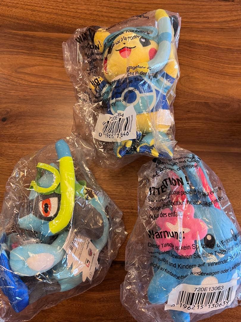 wcs2024 ホノルル　ぬいぐるみ　リオル　マリルリ　ピカチュウ　限定