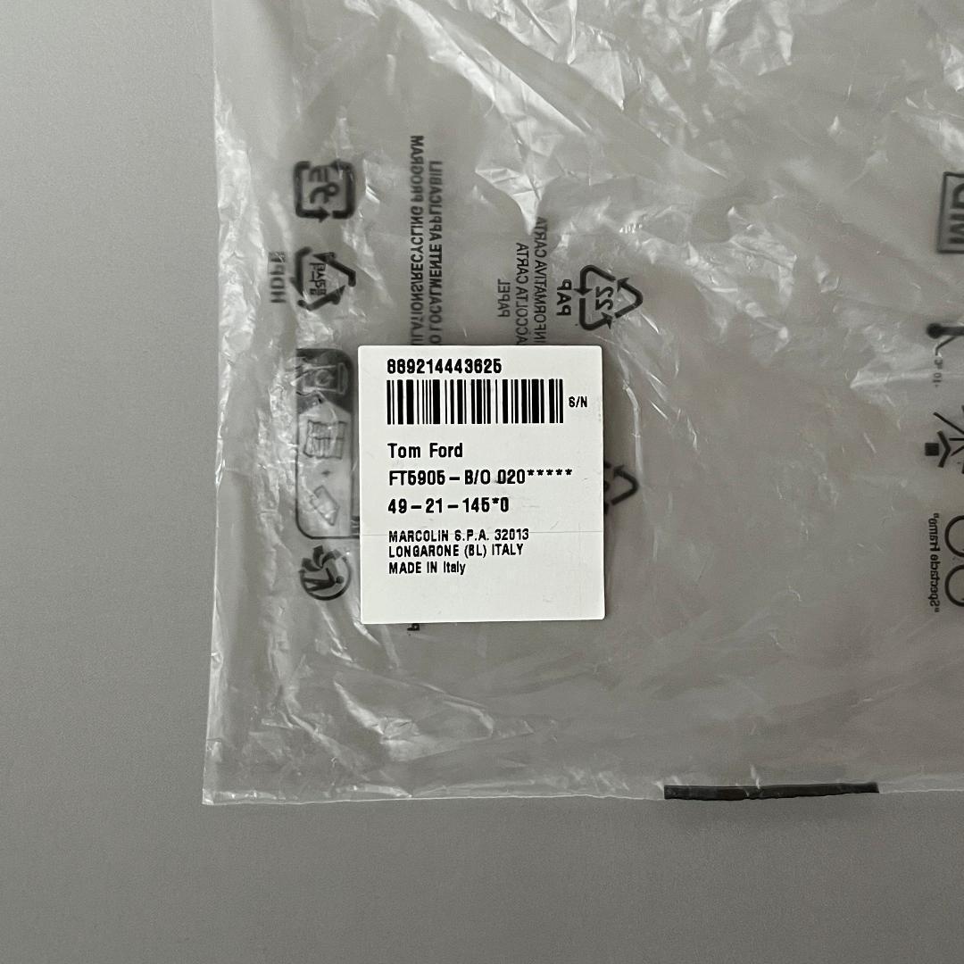 トムフォード メガネ クリア グレー 灰 ボストン 眼鏡 シンプル シンプル