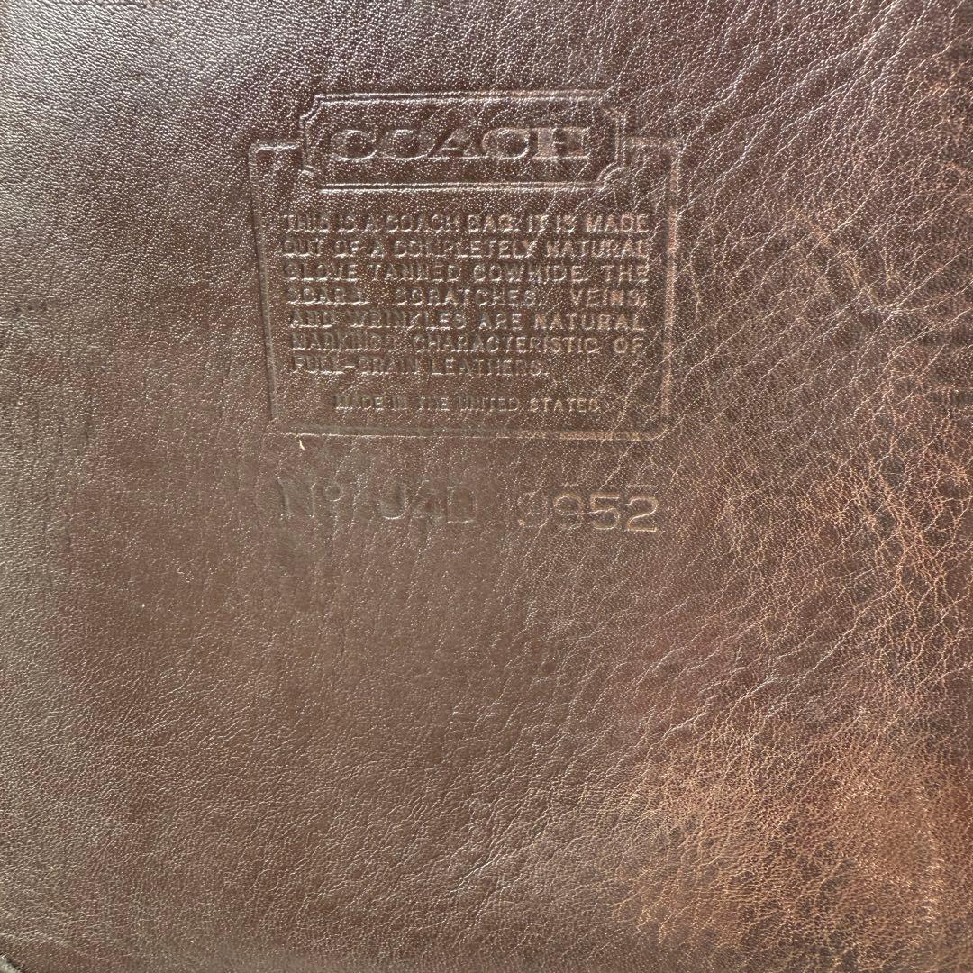 オールドコーチ coach バケツ型　ワンショルダー レザー 9952