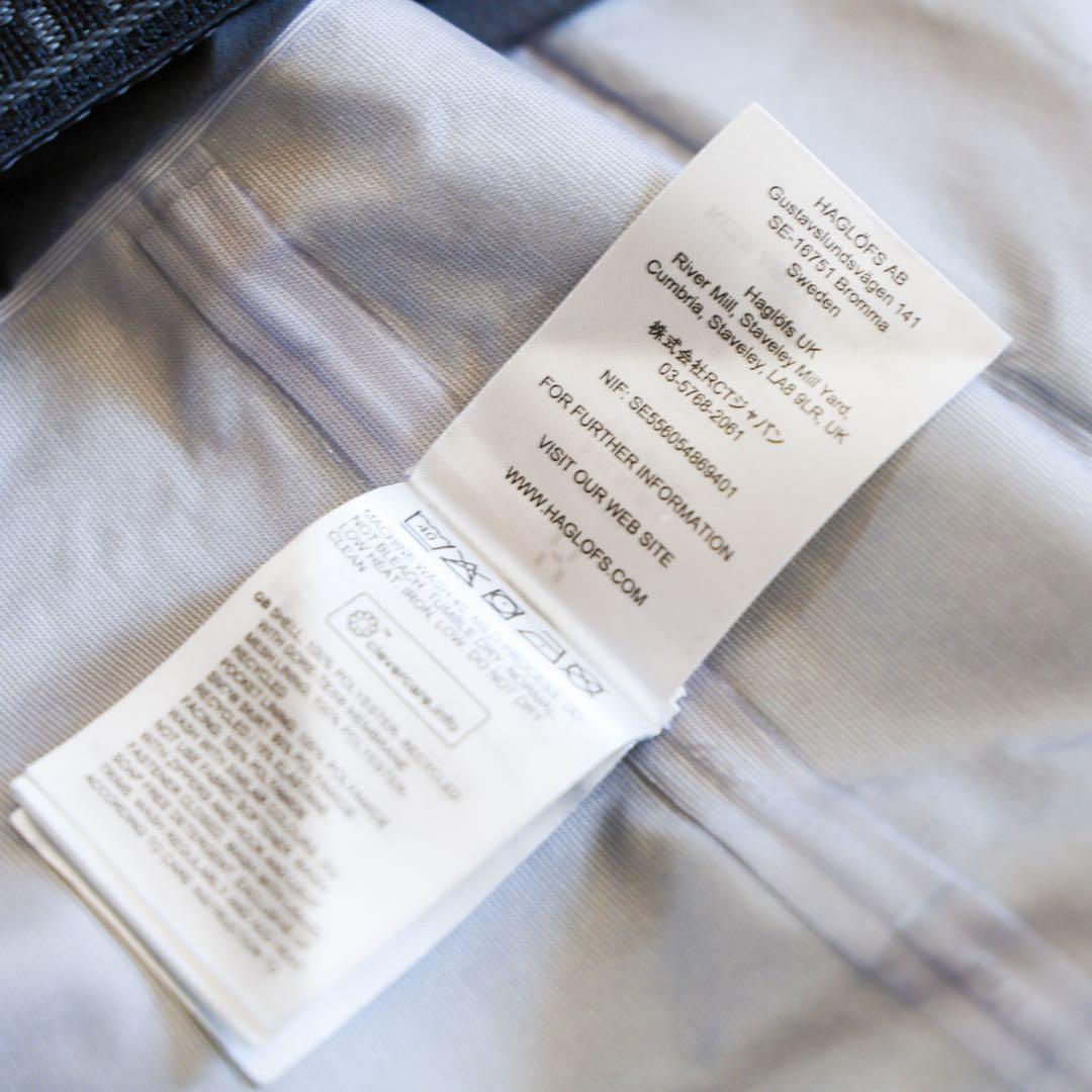 【最終値下げ】ホグロフス ヴァッシ ゴアテックス ジャケット ネイビー/ Ｌ