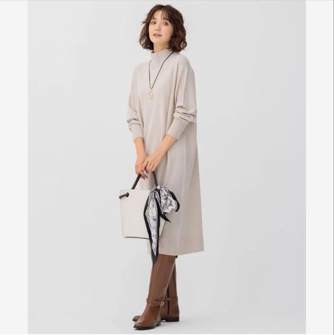 完売　23区 ウールカシミヤブレンド ハイネック ワンピース ＋他2点