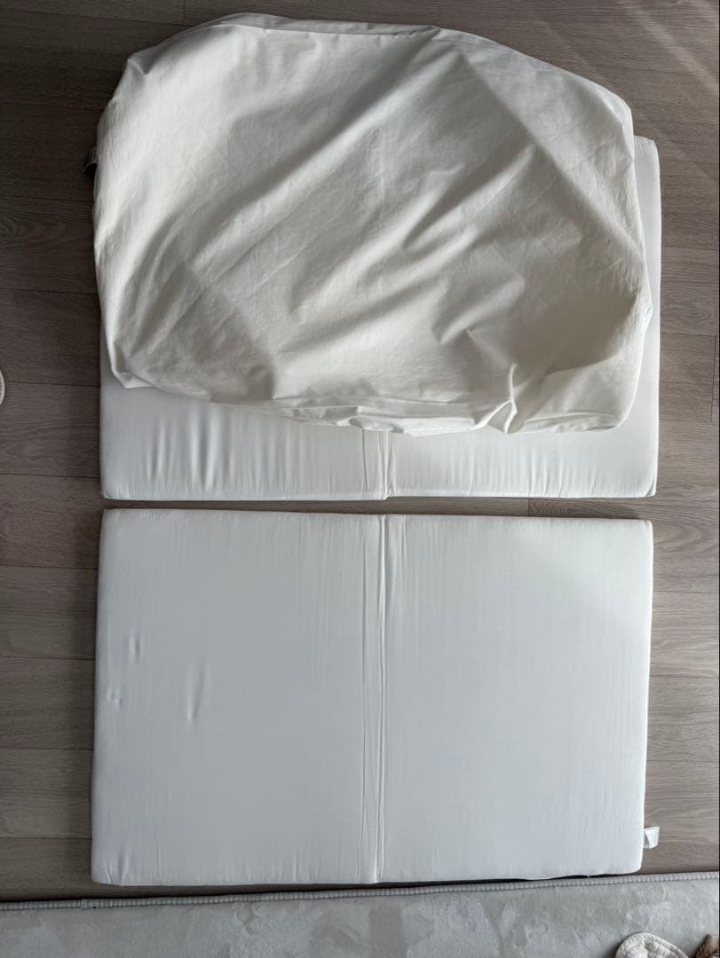 【美品】大和屋 パタン 折りたたみ ミニベビーベッド キャスター付